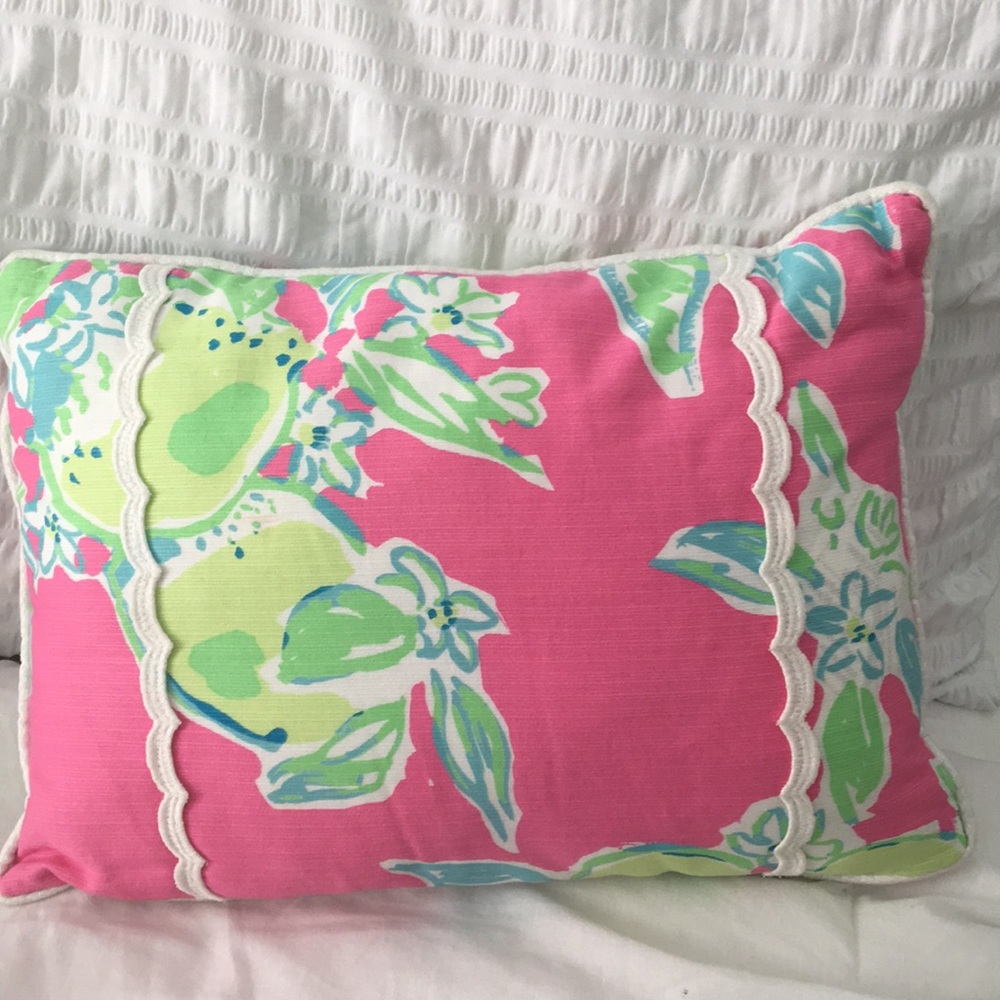 Lilly Pulitzer Pink Lemonade throw pillow